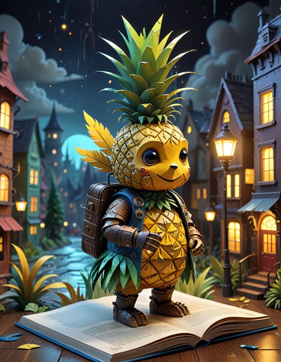 Steampunk Pineapple Explores Pop-Up City