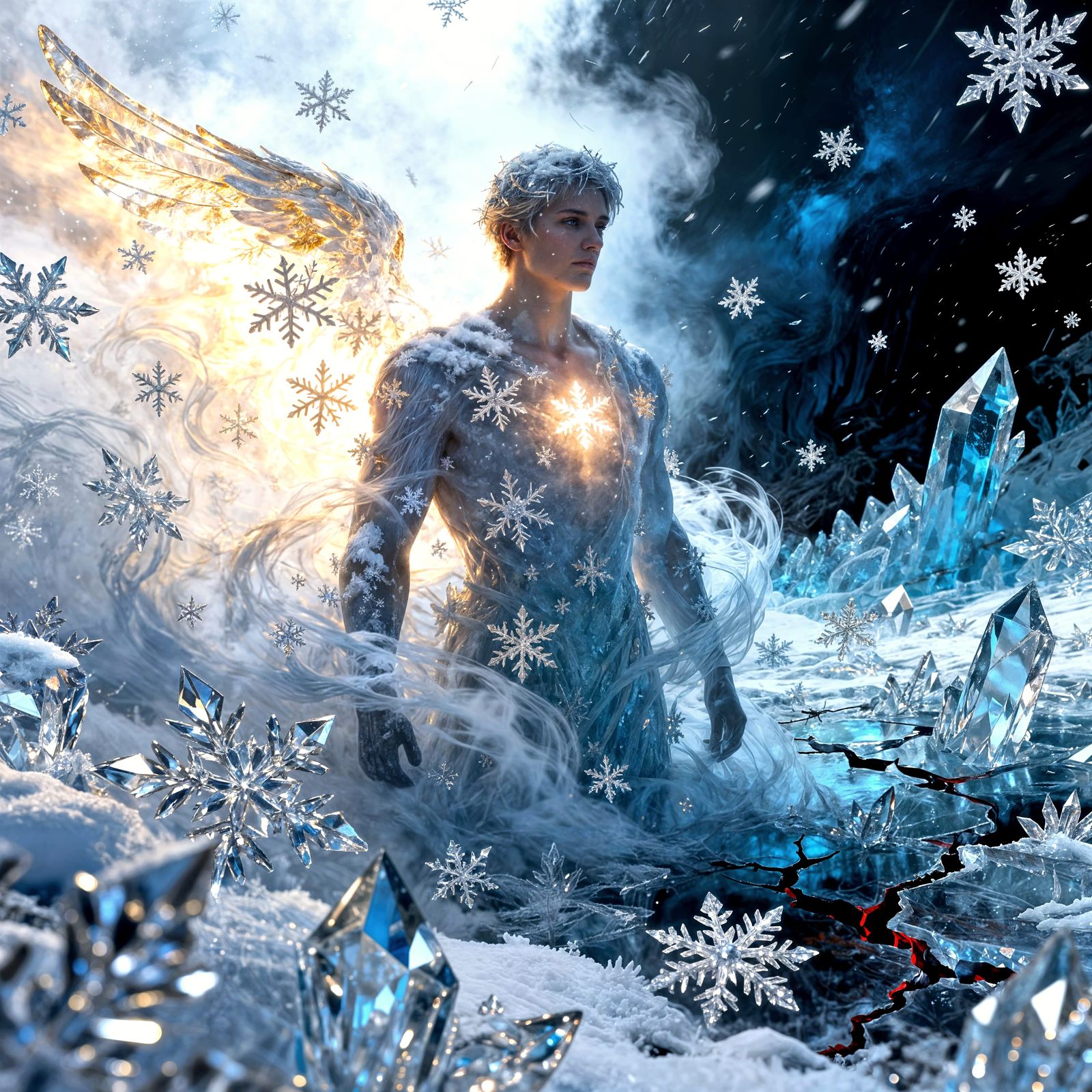 Winter Scene of Extreme Emotional Contrast