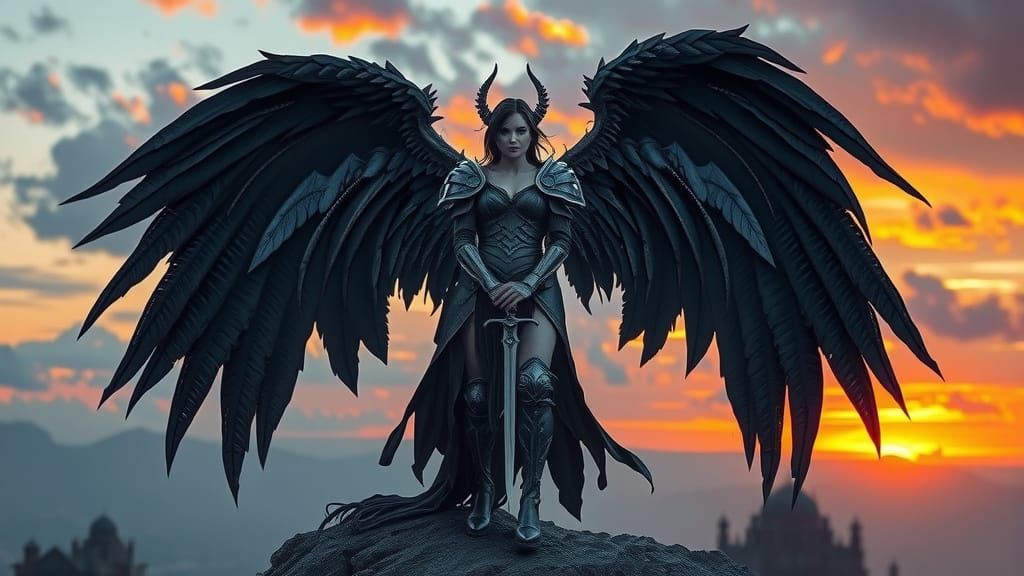 Fallen Angel Warrior on Temple Peak