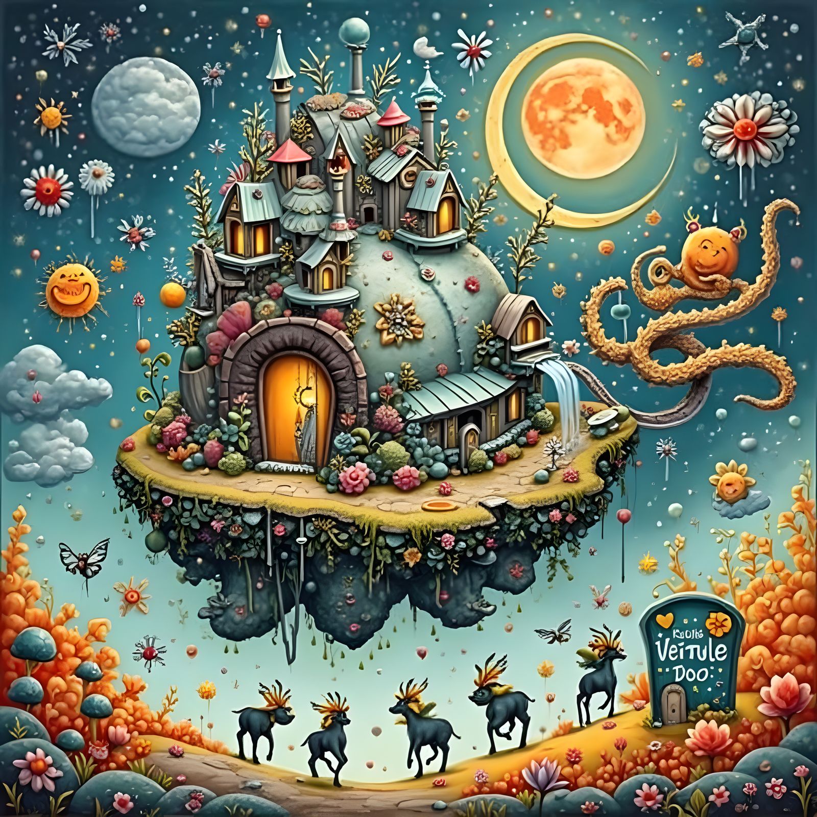 Ethereal Division of Consciousness as Kinkade Painting