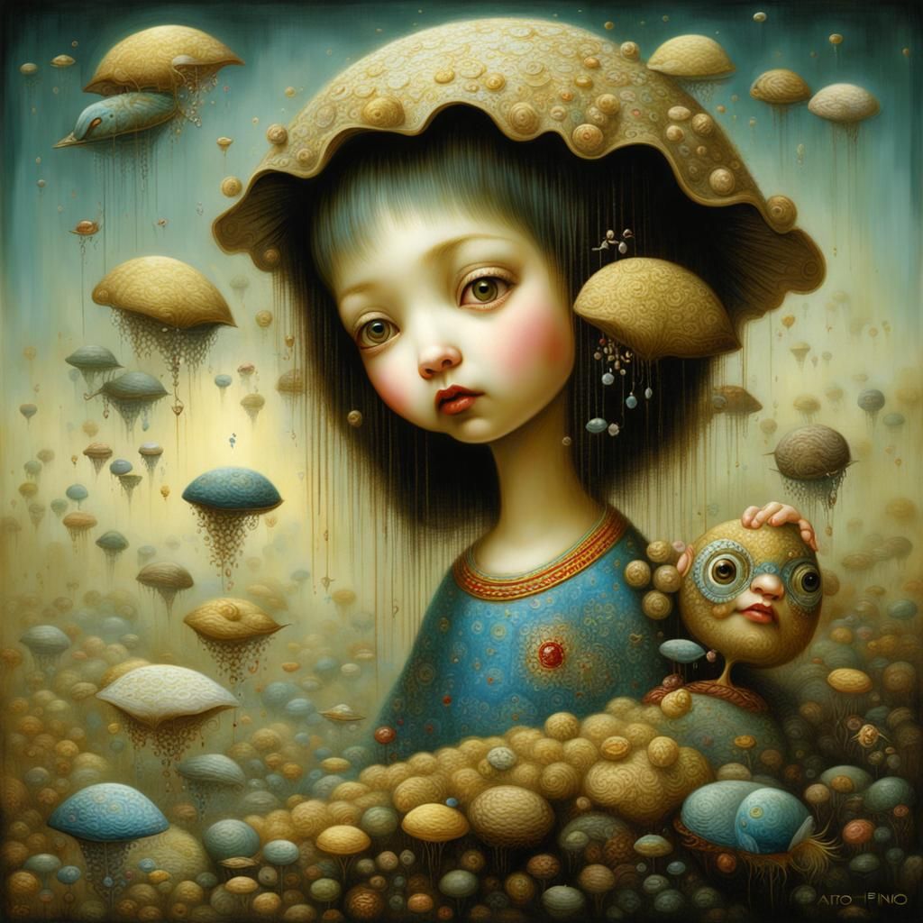 Surreal Portrait Inspired by Classical Masters