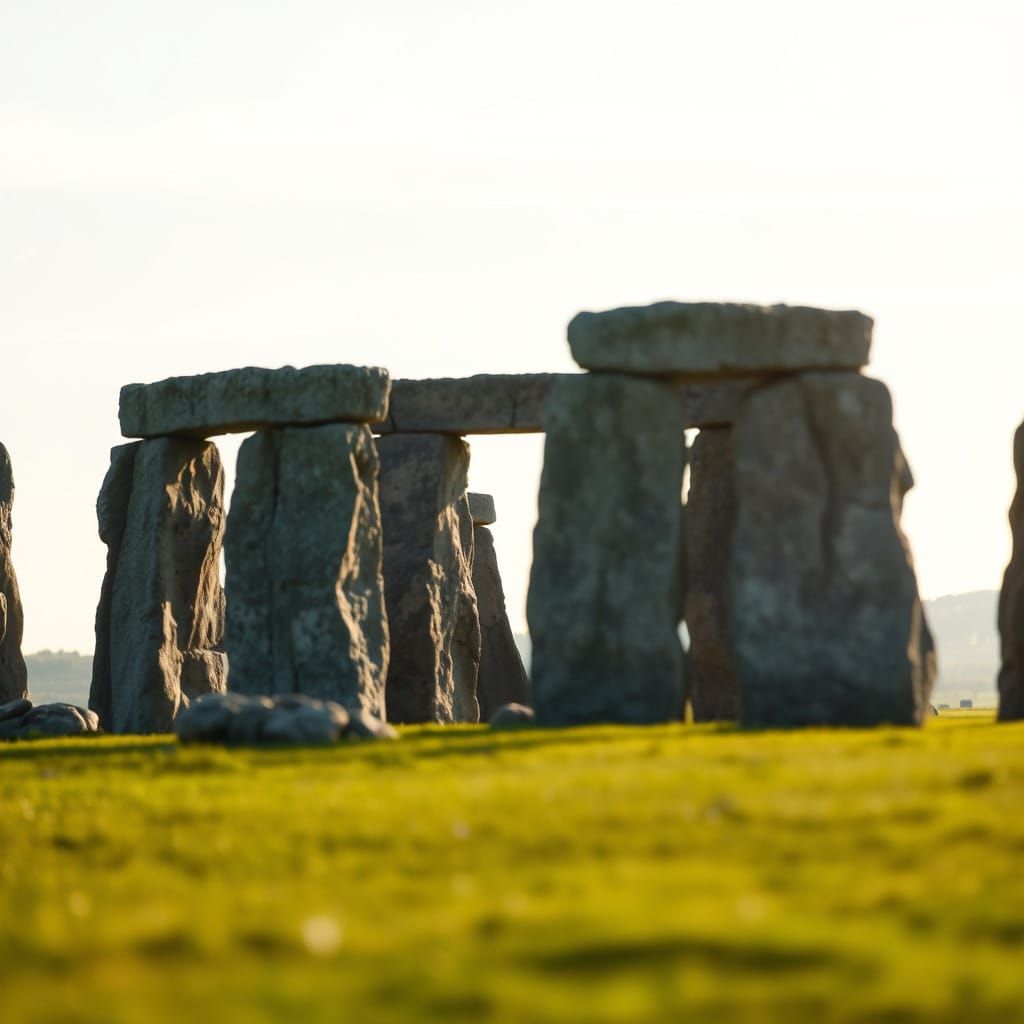 Ancient Monuments in Bokeh Focus