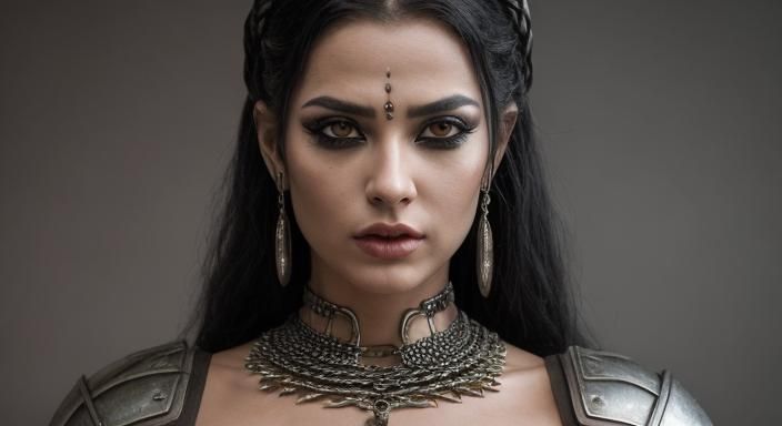 Stunning Viking Warrior Woman in Super Realism