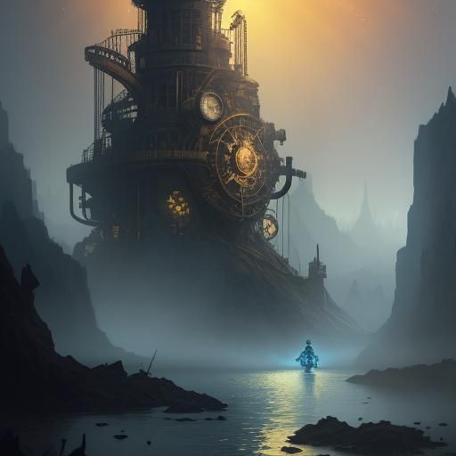 Steampunk Fish at Heaven Falls