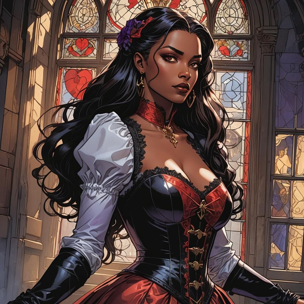 Girl in Gothic Dress, Castlevania Art Style