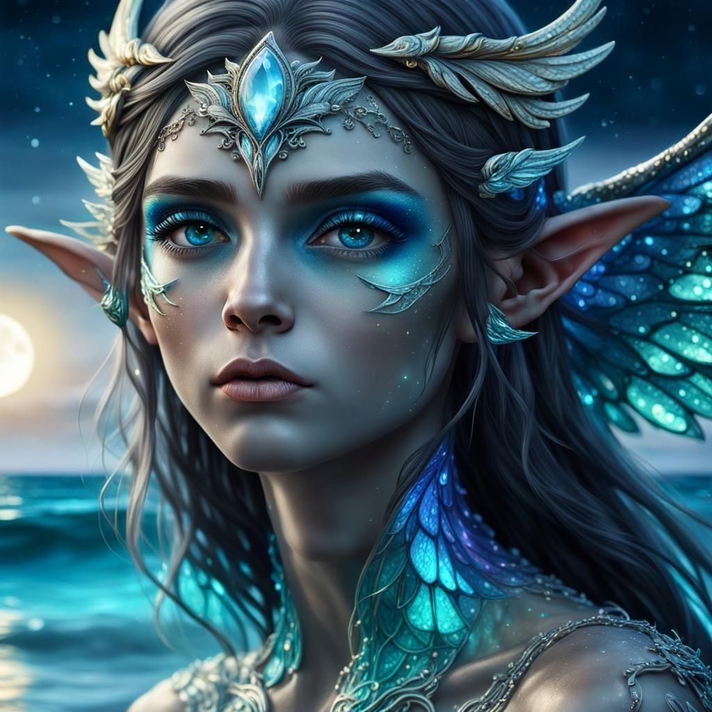 Beautiful Water Elemental Princess