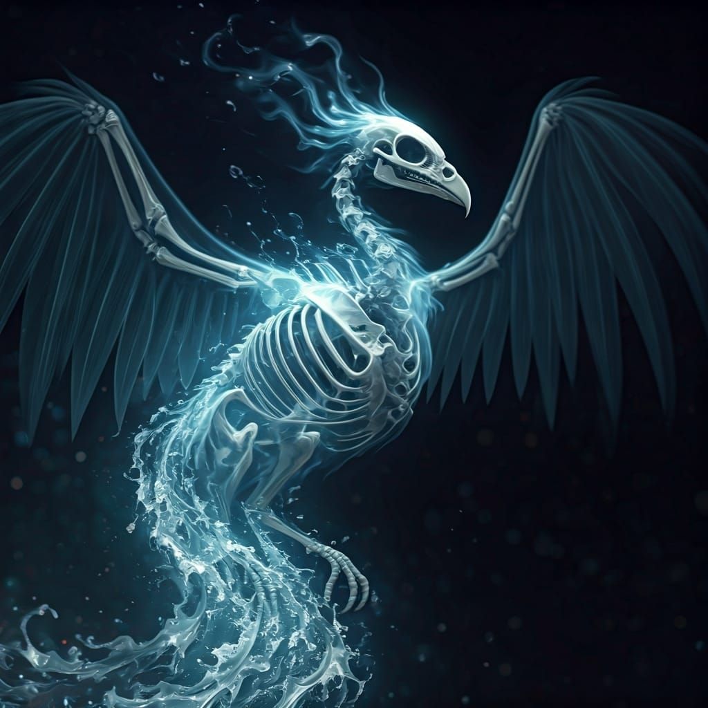 Spectre Phoenix with Silvery Flames