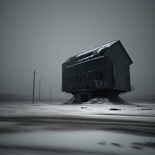 Desolate Snowy Landscape Radar System Film Still