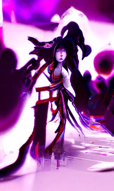 Amaterasu Enters the Abyss: Anime Concept Art