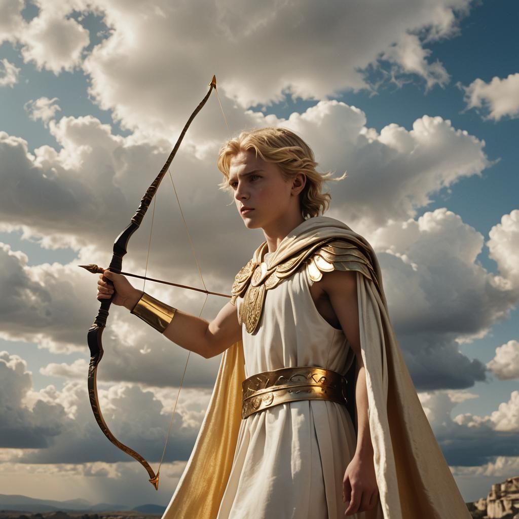 Apollo in Golden Light: A Cinematic Portrait