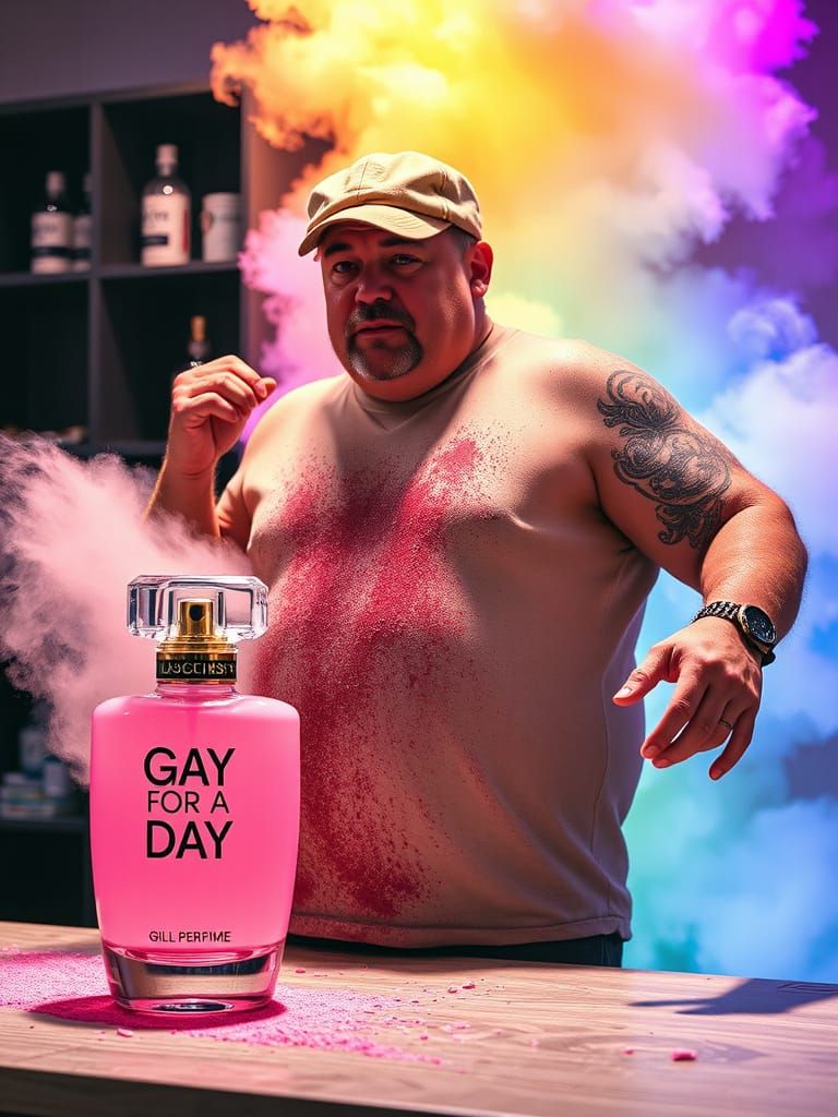 Vibrant Masquerade of a Straight Man's Night Out