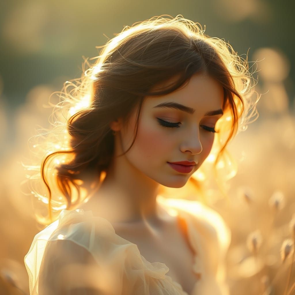 Whimsical Moment in Warm Light