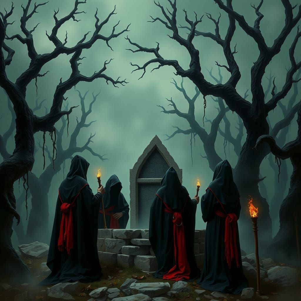 Dark Cultists Prepare Profane Ritual in Haunting, Mystical W...