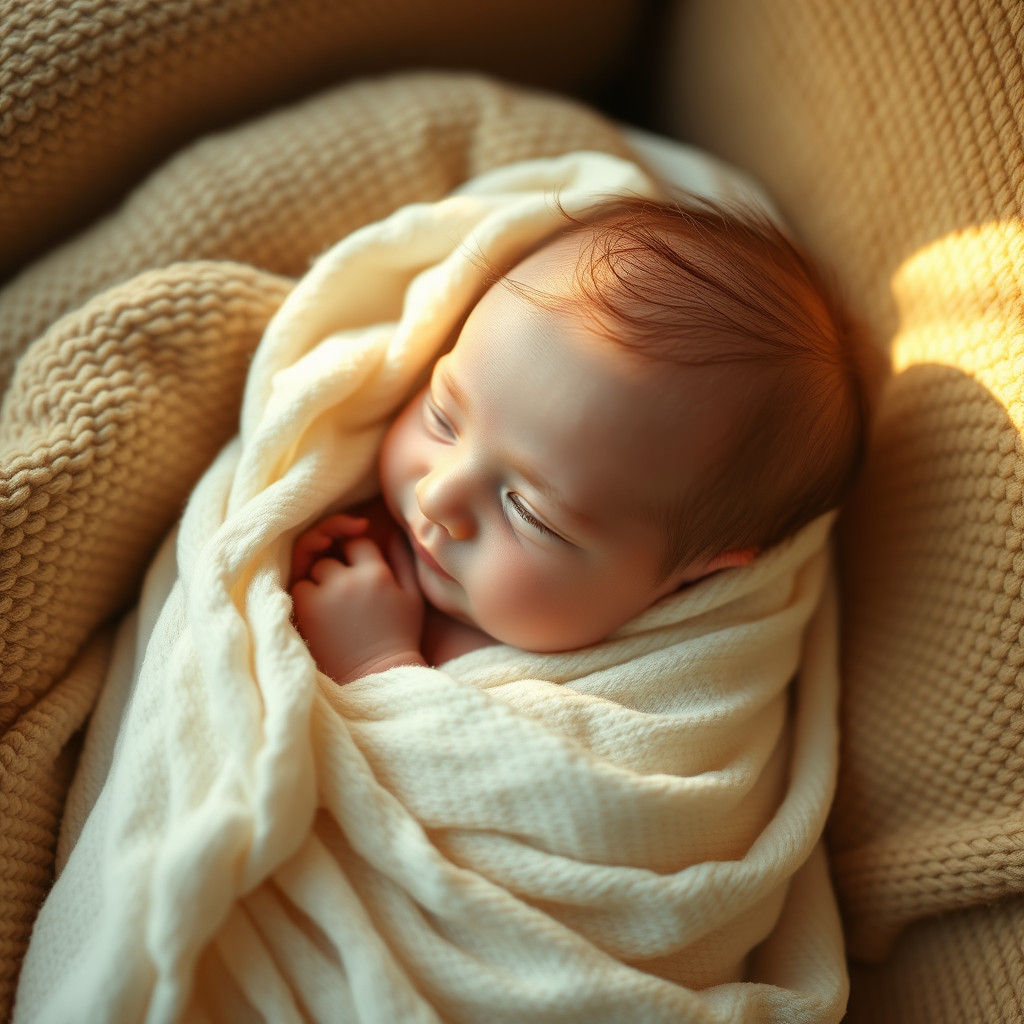 Newborn Baby in Dutch Masters Style