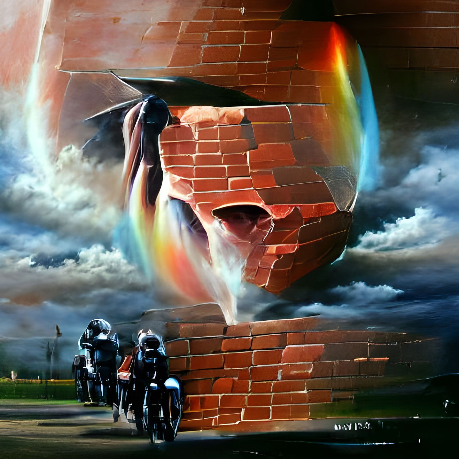 Pink Floyd: Another Brick in the Wall Oil Painting