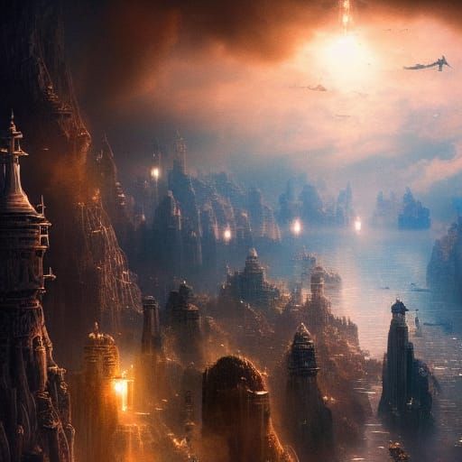 Epic Sea of Stars in Digital Matte Painting