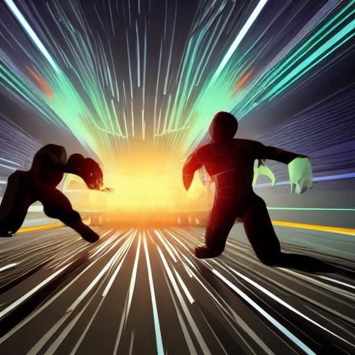 Dynamic Low-Poly Buttocks in Neon Noir Style