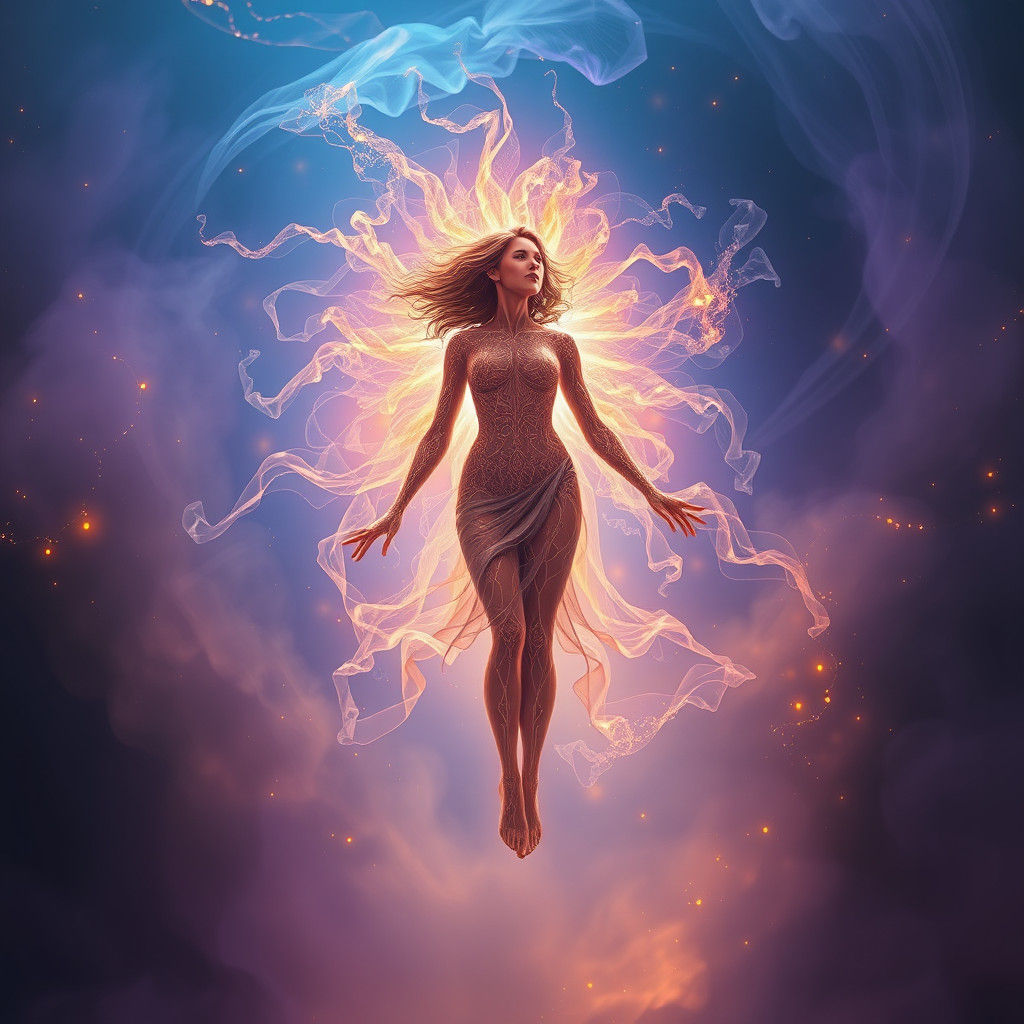 Ethereal Astral Projection in Dreamlike Fantasy Art