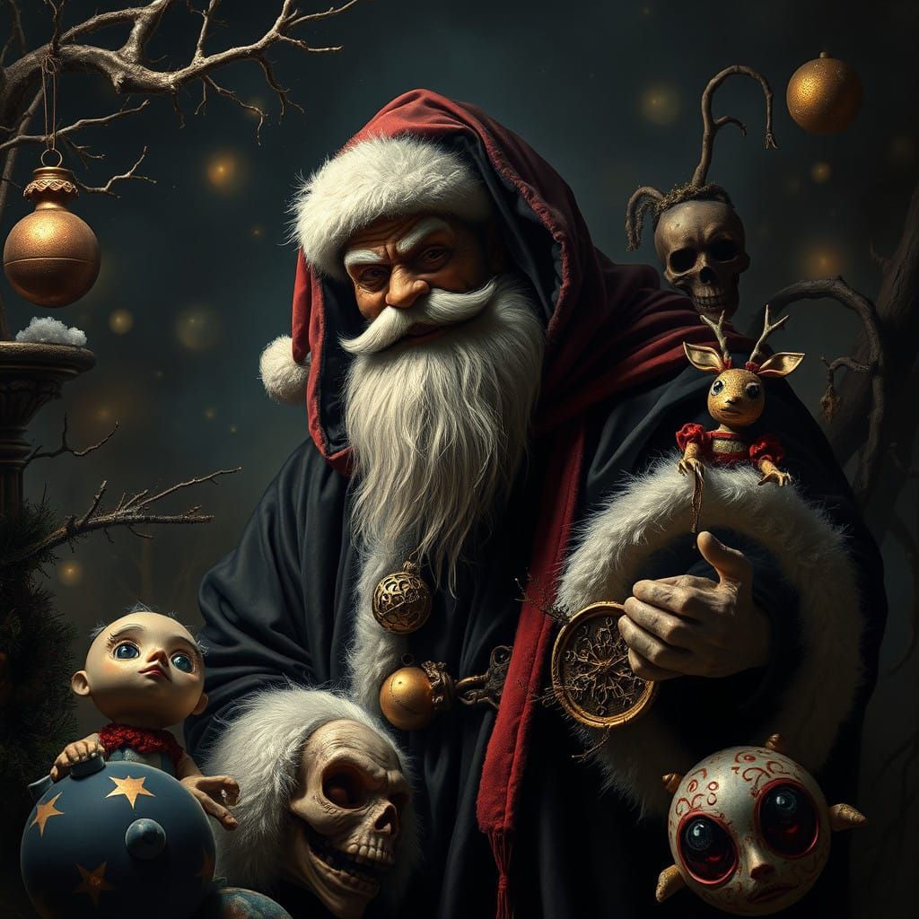 Sinister Santa in a Macabre Winter Wonderland