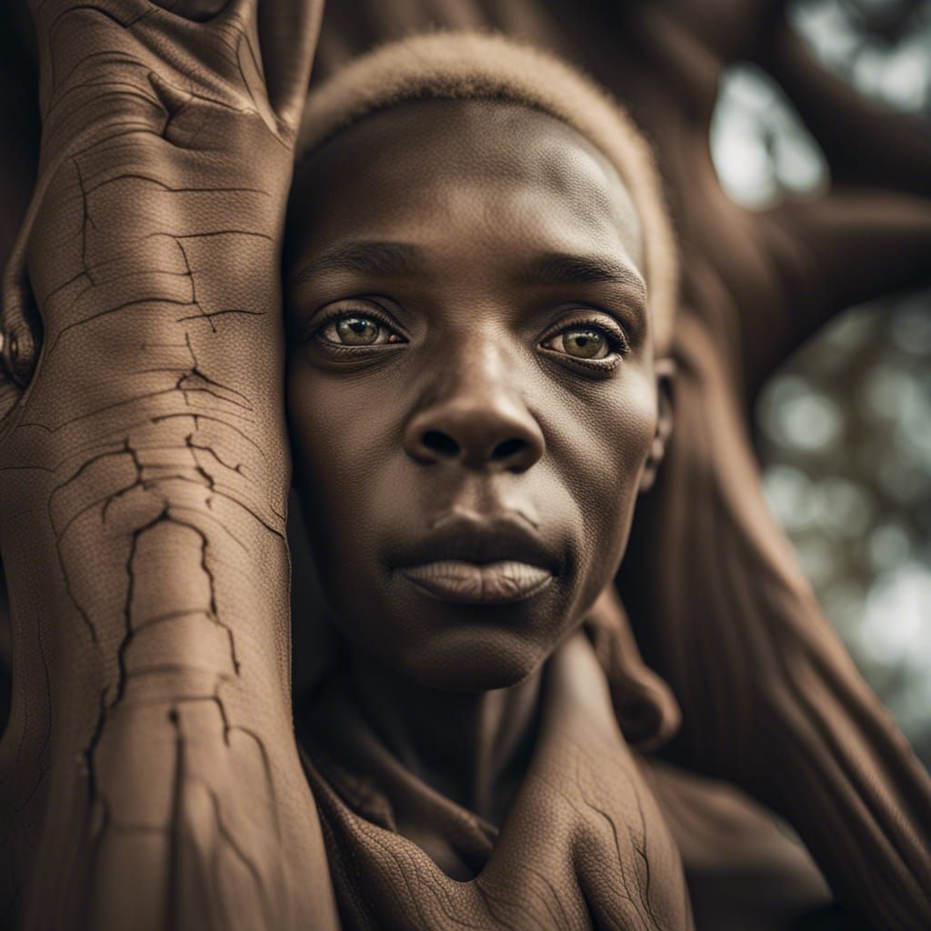 Majestic Baobab Tree Portrait in Ambient Light