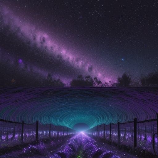 Cosmic Vineyard Dreamscape