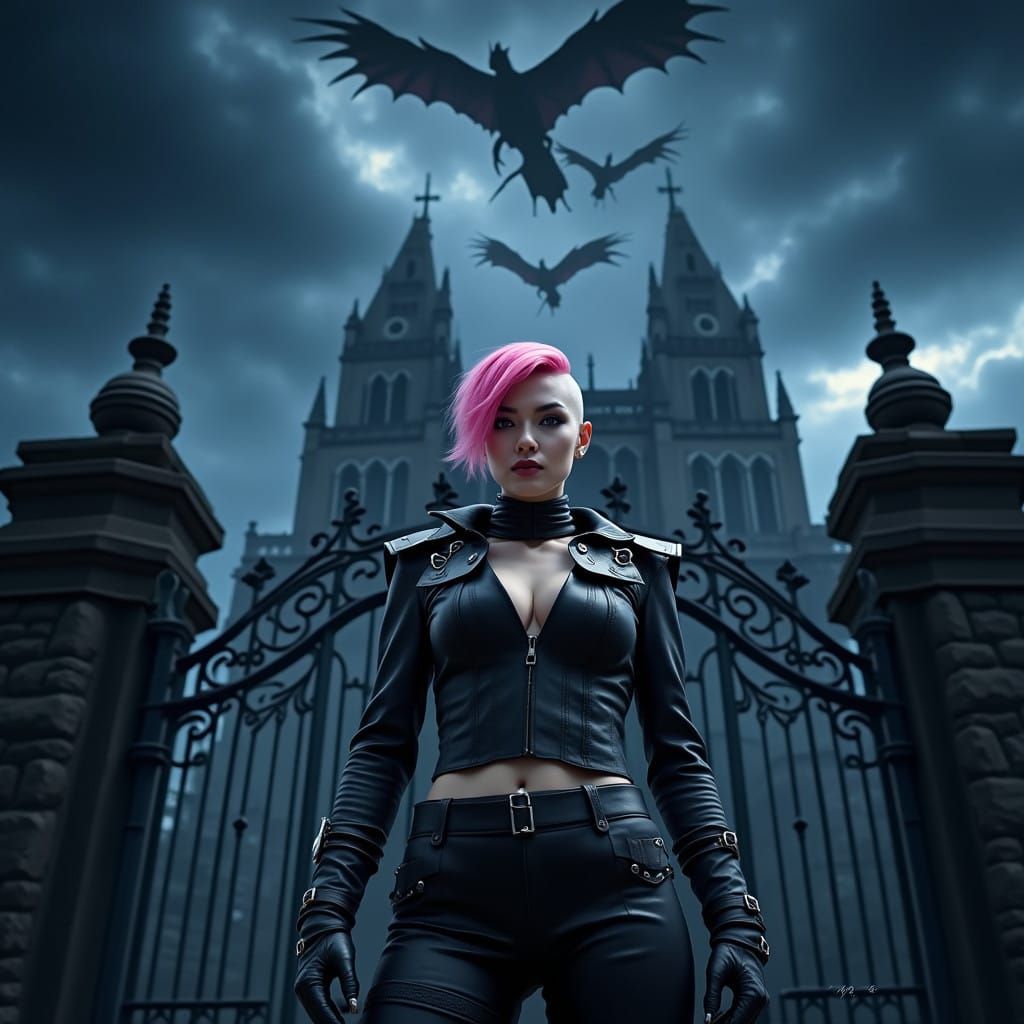 Combat Ready Gothic Heroine Defies the Storm