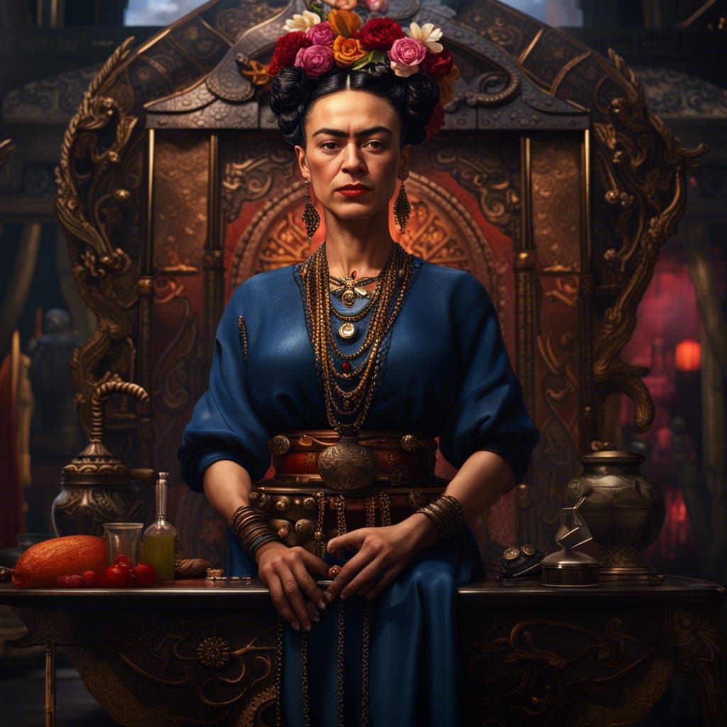 Frida Kahlo Portrait: Pierced by Steel