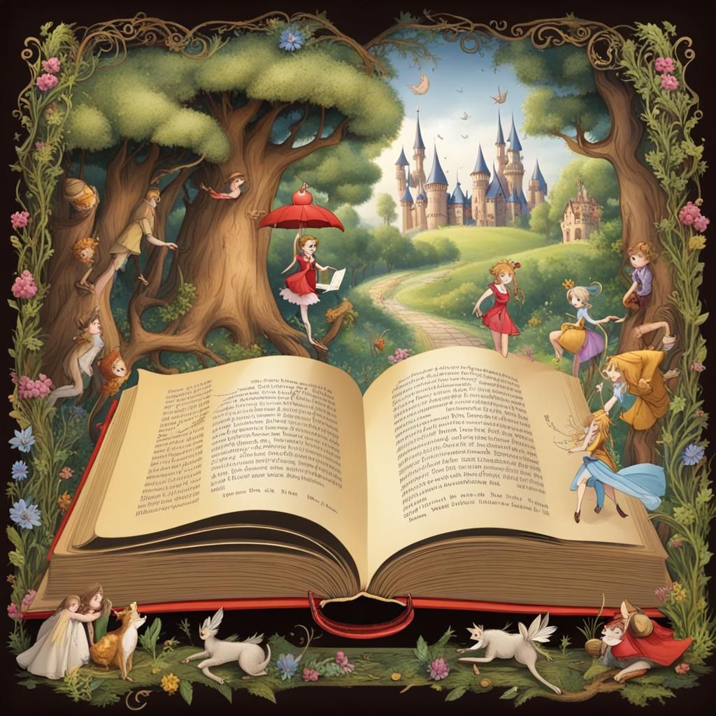 Fairy Tale Book Opens to Enchanting Scenes