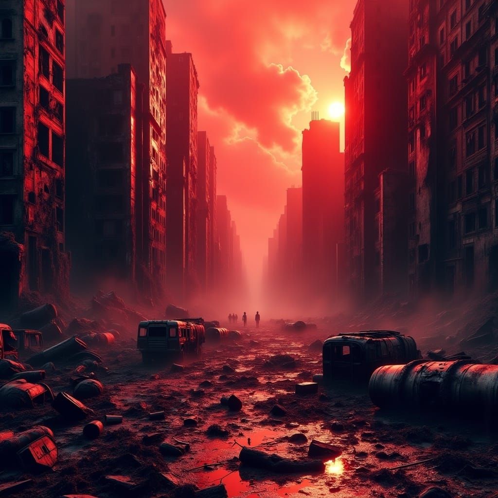 Post-Apocalyptic Metropolis Reborn by Nature