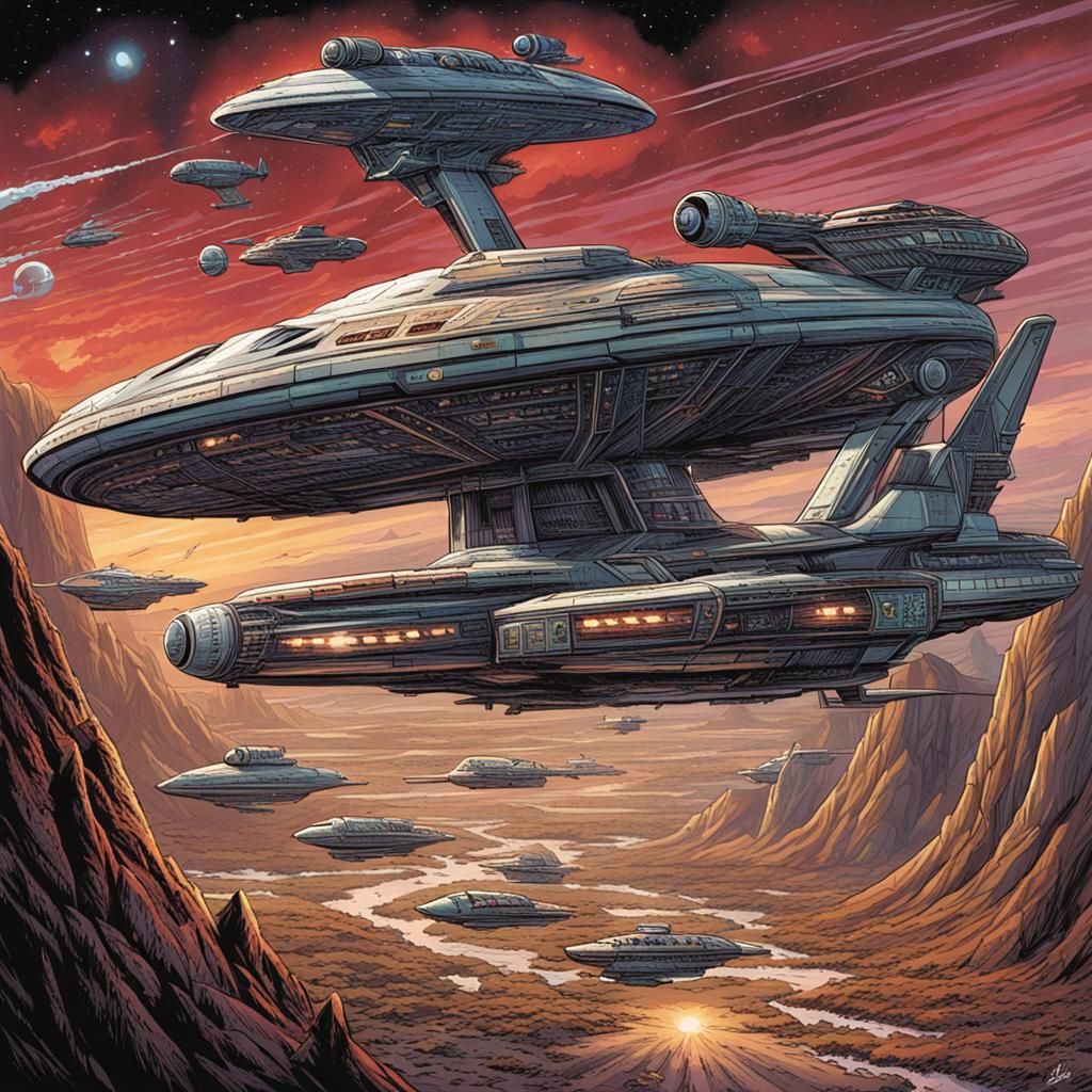 Star Trek Wrath of Khan Comic Book Art