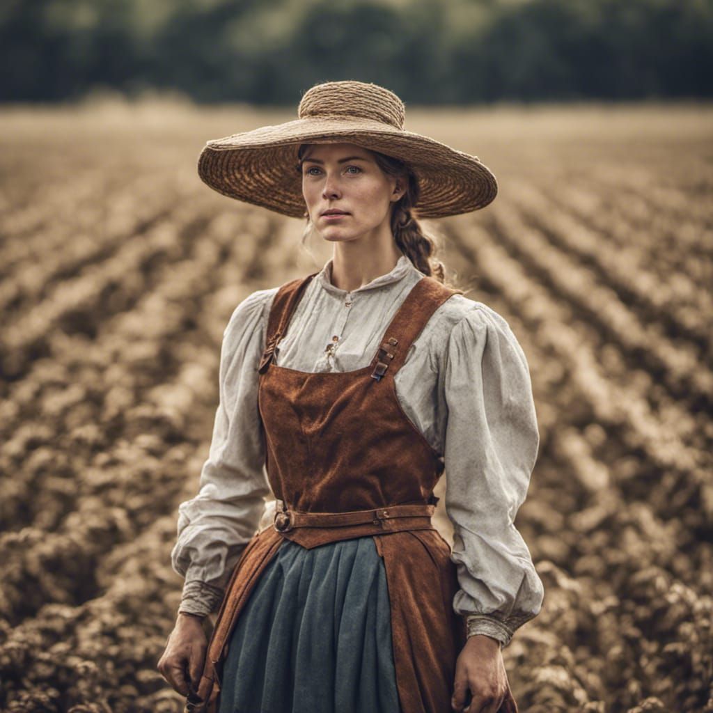 Renaissance Farmer in Gunpowder Age Field