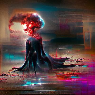 Sinister Atomic Explosion by Greg Rutkowski