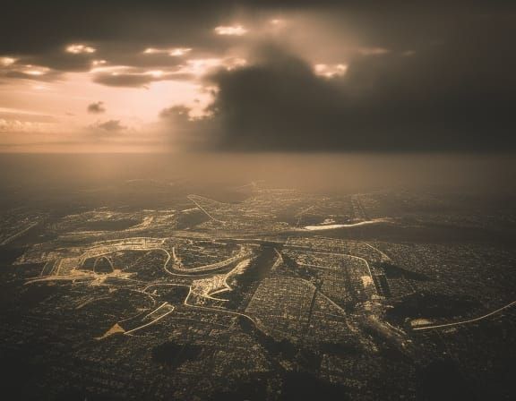 Dramatic Plane Crash in Professional Photography Style