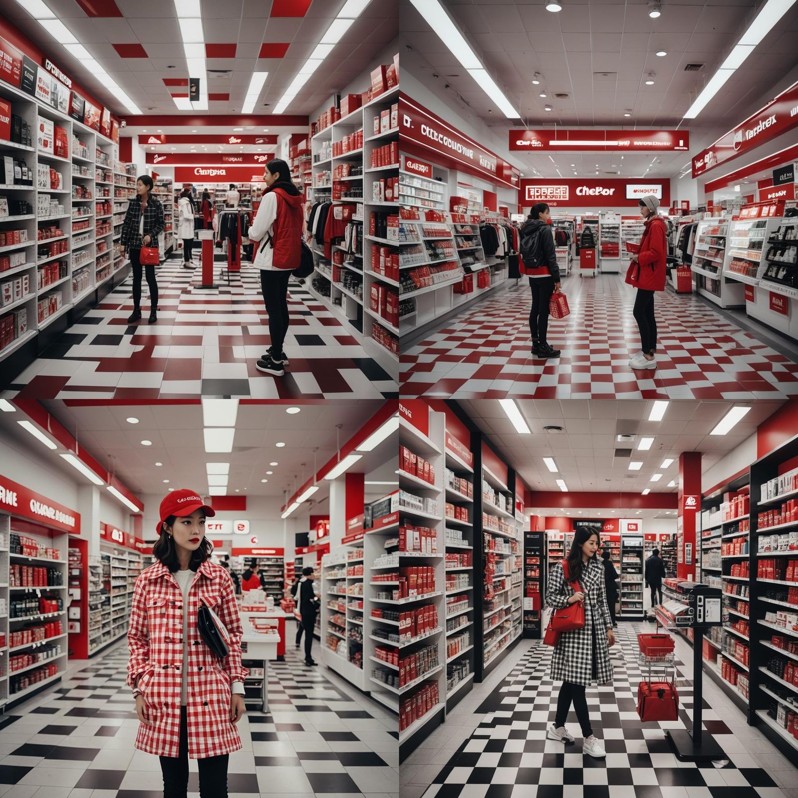 Bright Fashion Store with RFID Checkout