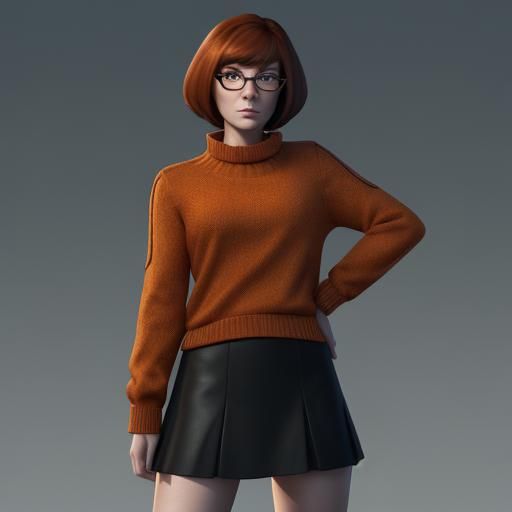 Velma Reimagined: Hyperdetailed Digital Art Portrait