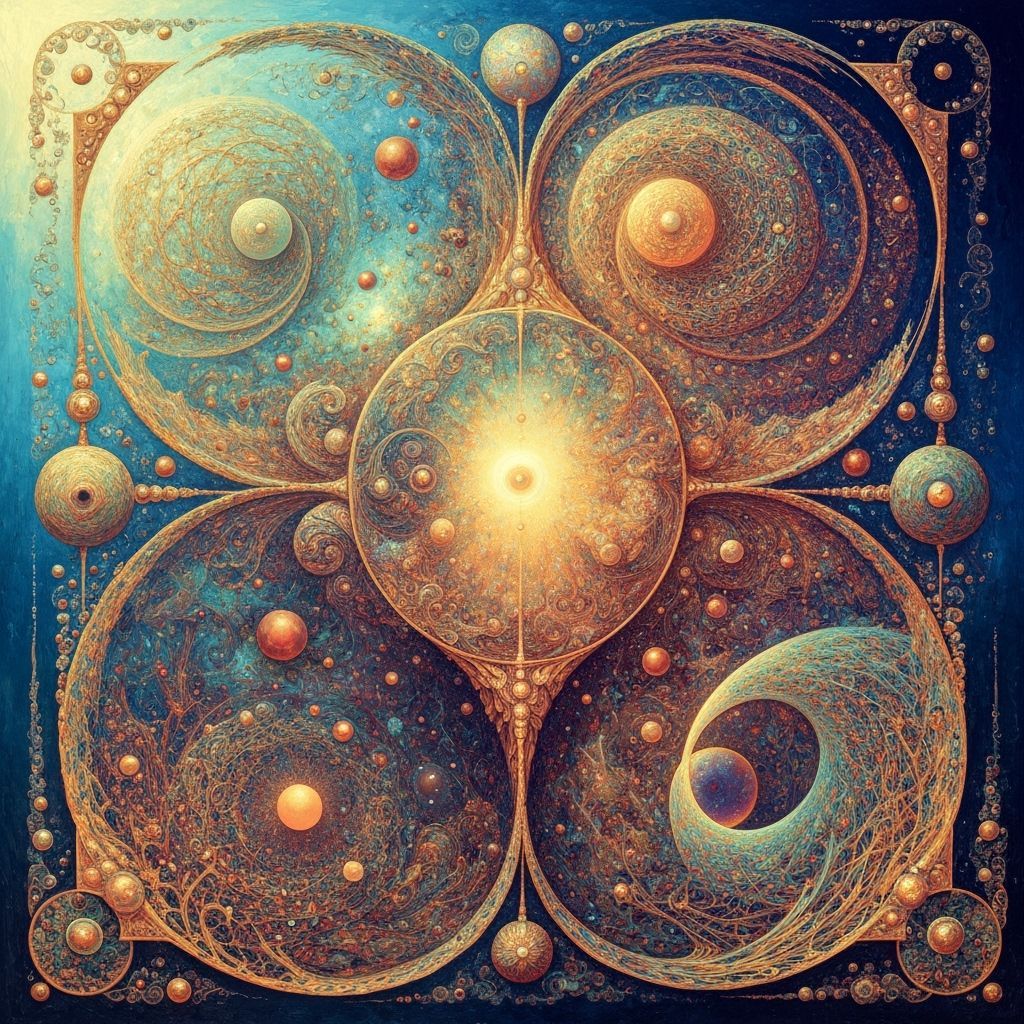 Surreal Landscape with Intricate Swirling Patterns