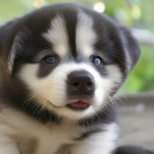 Cute Blue and Green Puppy-like Creature