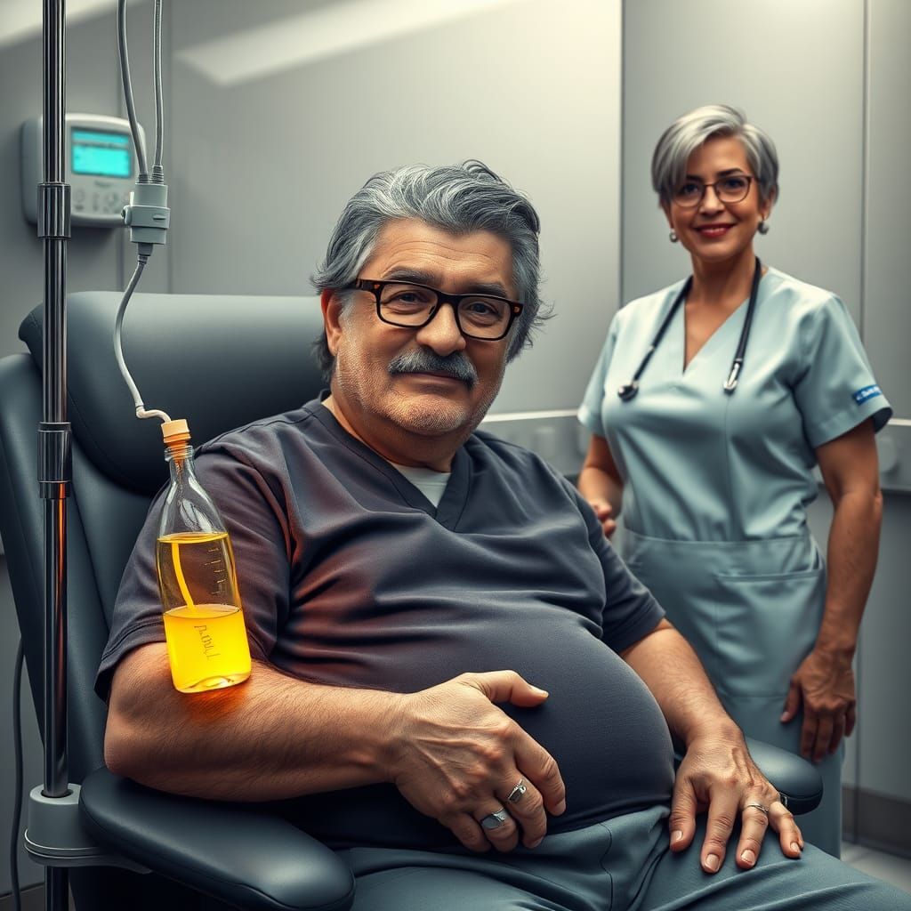 Photorealistic Clinic Scene with Carl and Nurses