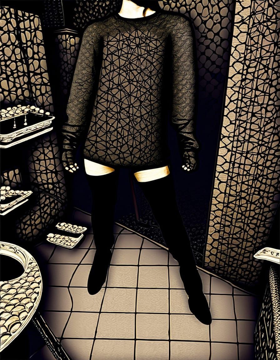 Ethereal Figure Emerges from the Underworld with Tattered Bl...