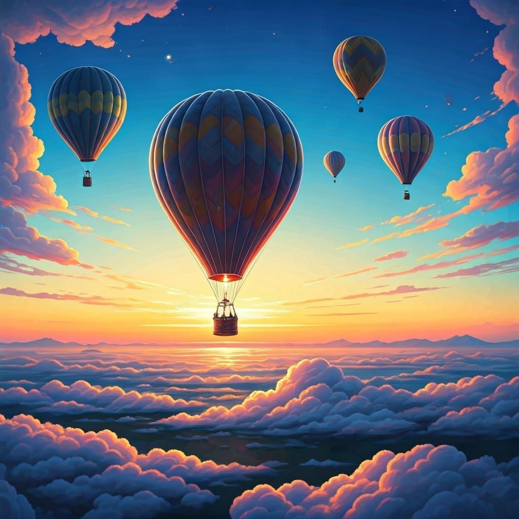 Cloud Sculptor Creates Whimsical Hot Air Balloons