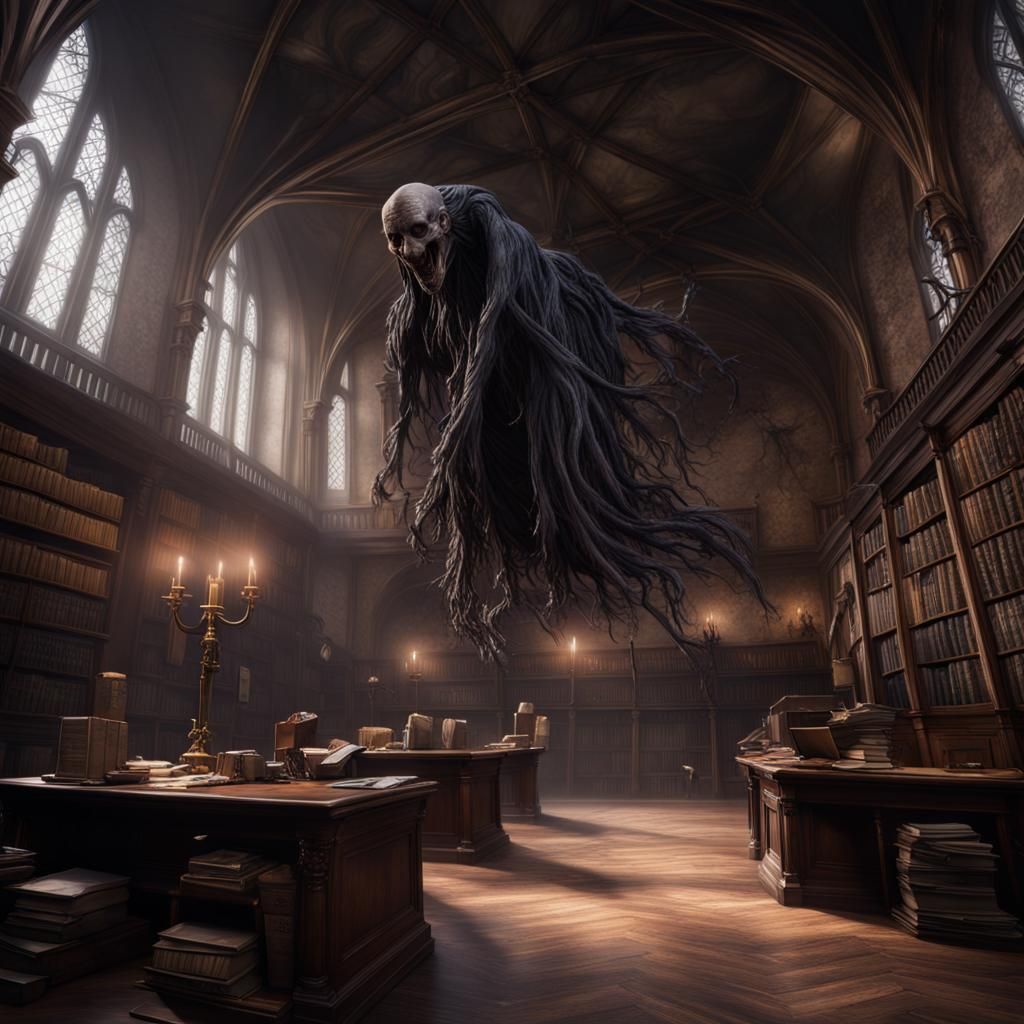 Harry Potter Dementors Over Hogwarts: Fantasy Concept Art