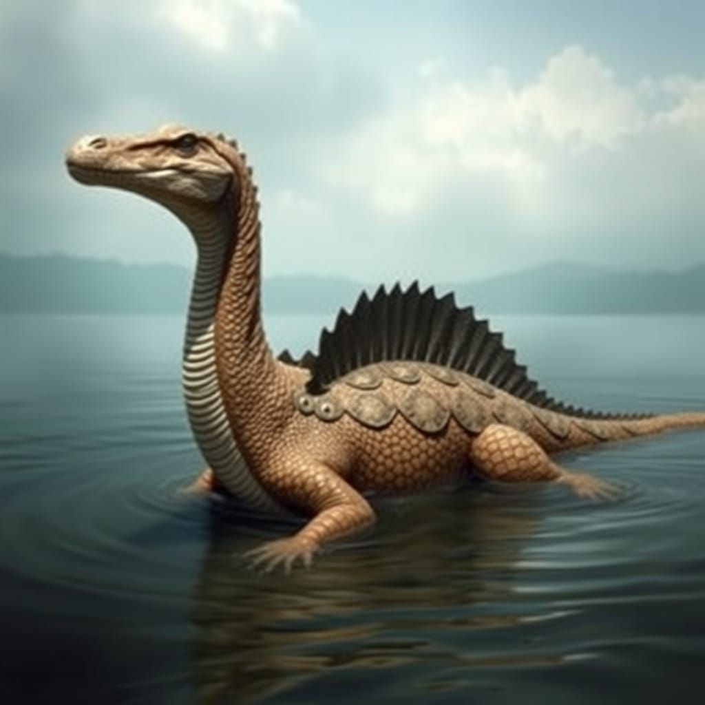 Aquatic Dinosaur-like Creature in Congo River