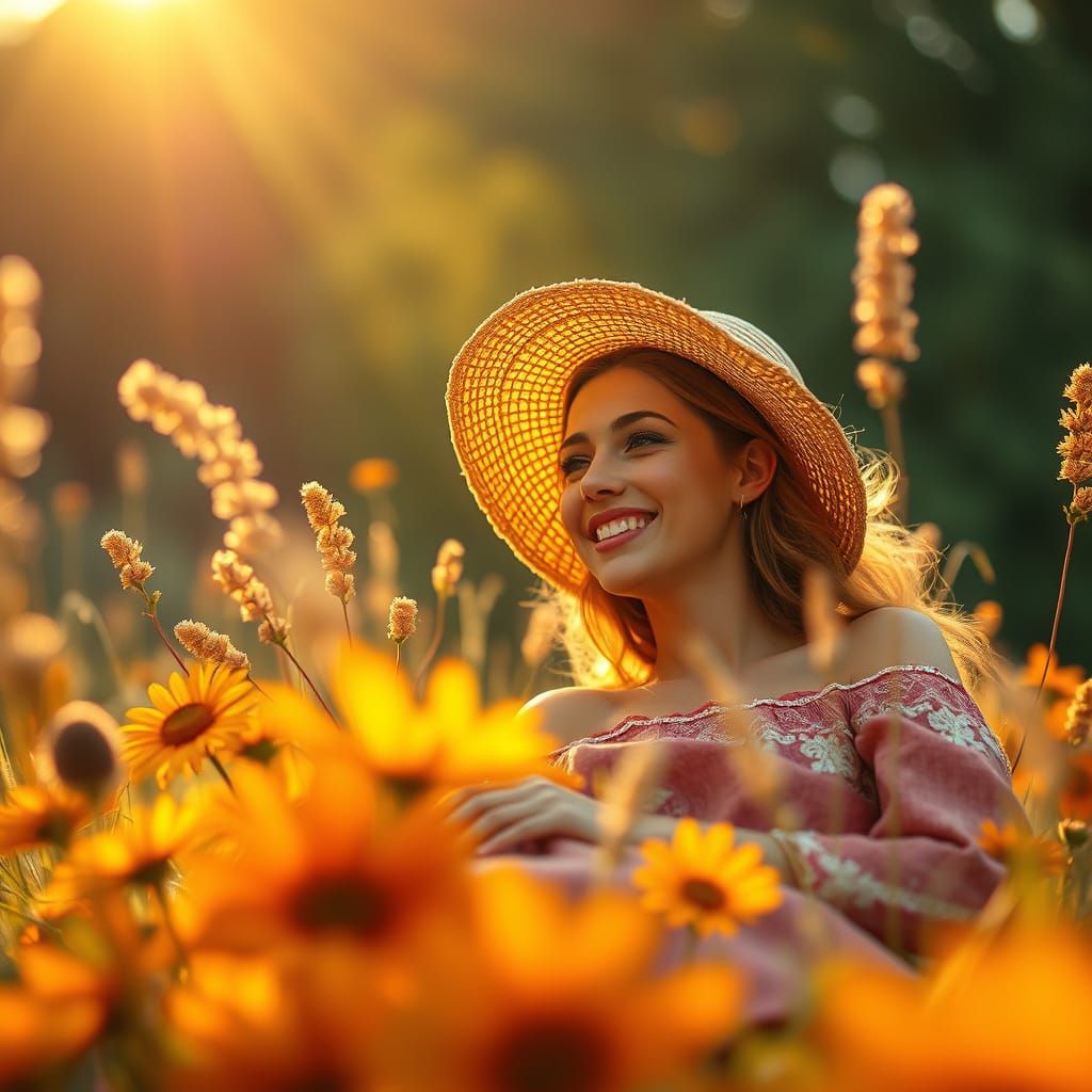 Hyperrealistic Felt Sculpture of Summer in Vanitas Style