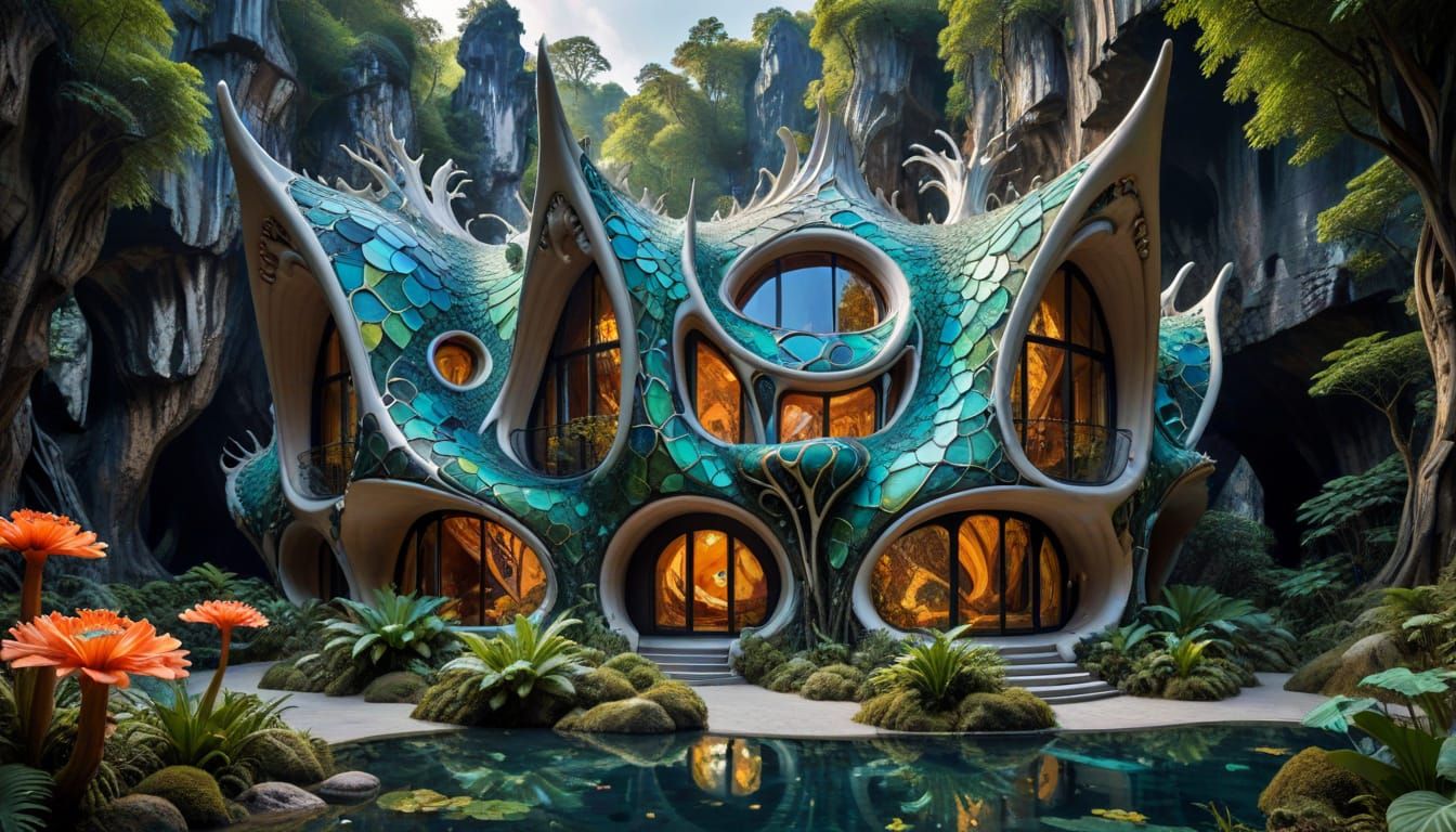 Elves' lagoon house
