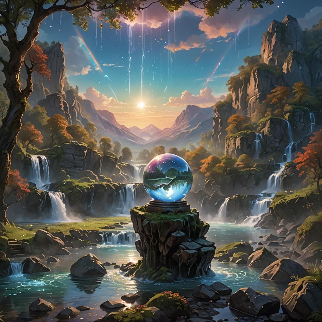 Crystal Ball Reveals Waterfall in Hidden Valley