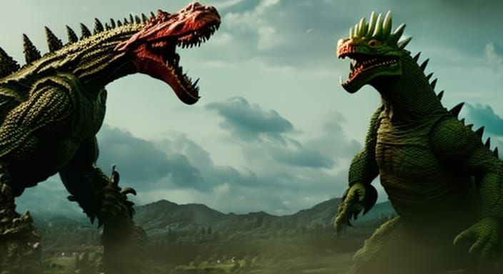 Godzilla Prepares for Kaiju King Championship