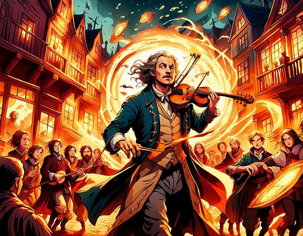 Townspeople Flee Bard's Terrible Music