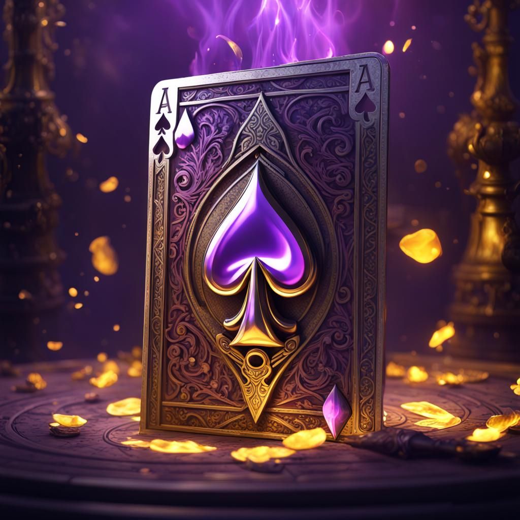 Dark Fantasy Ace of Spades in 8k Resolution