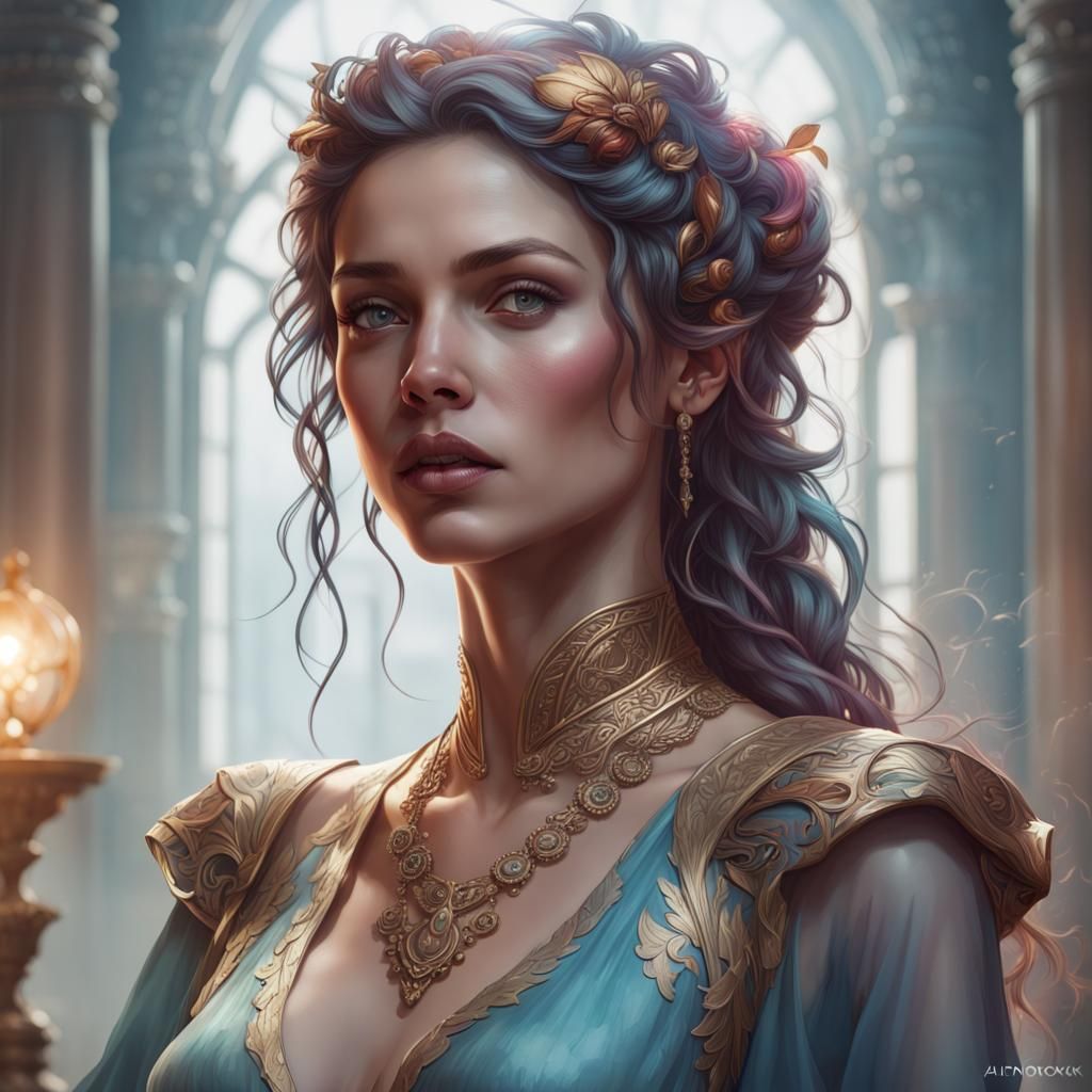 Pandora's Box: Hyperdetailed Concept Art Portrait