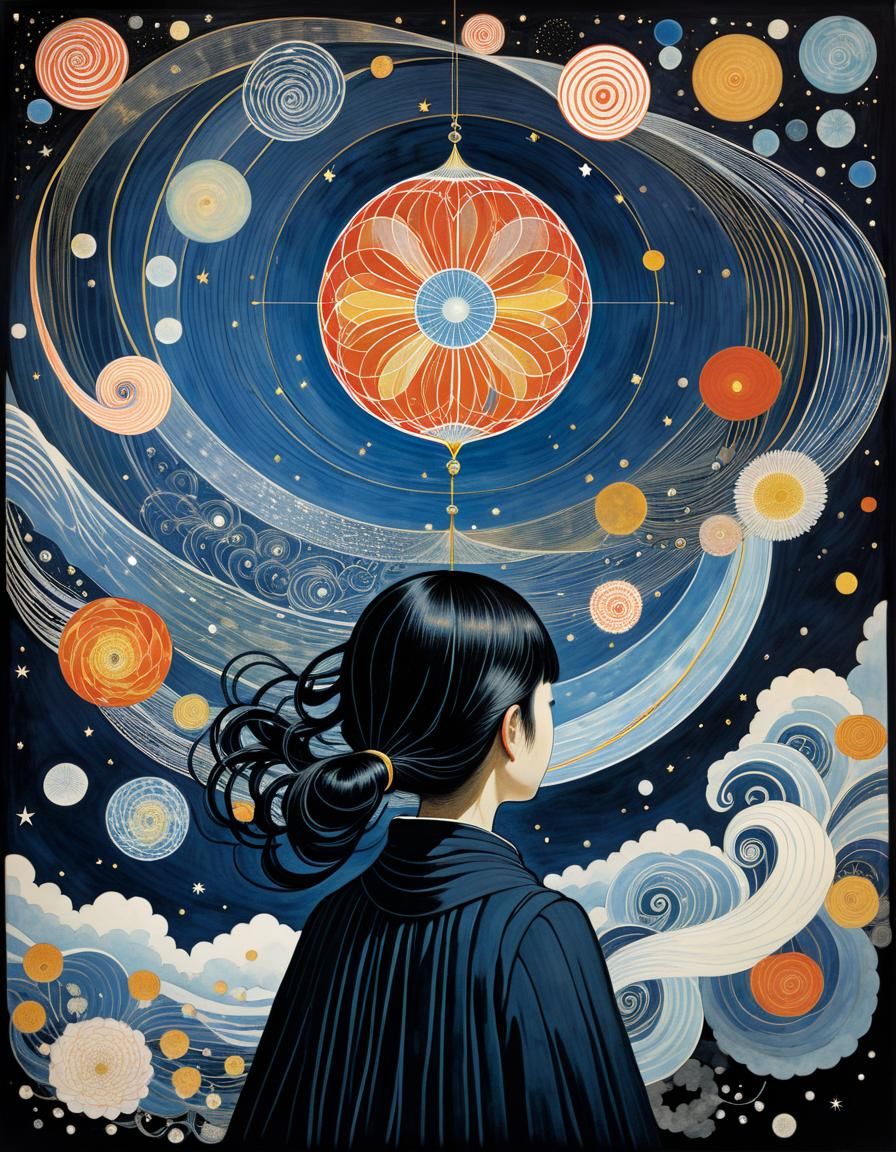 Meanwhile, in her dreams, she is floating through the air.